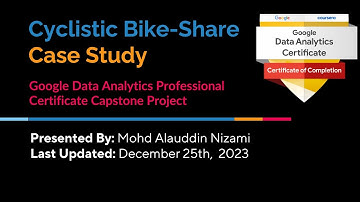 Google Data Analytics Professional Certificate Capstone Project - Cyclistic Case Study