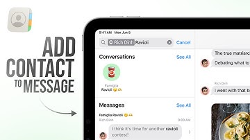 How to Add a Contact to Text Message on iPad (tutorial)