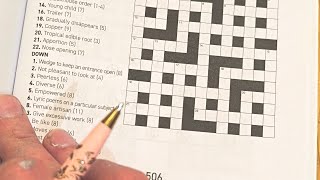 Robbie & Dobby is live & Looking for help to complete this crossword No.505 🧩🤯🖋️📖