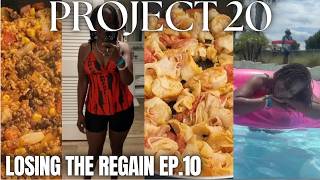 Project 20 | Choosing MYSELF while losing the Regain | Realistic Weight Loss Journey