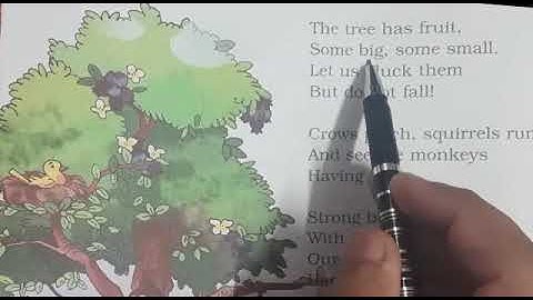 MLZS JHANSI CLASS 1 English Literature Chapter 6 Our Tree Lecture 1