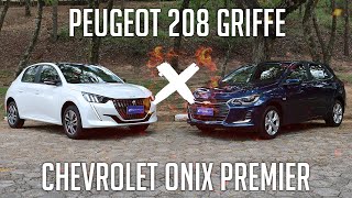 Comparativo: Peugeot 208 Griffe x Chevrolet Onix Premier