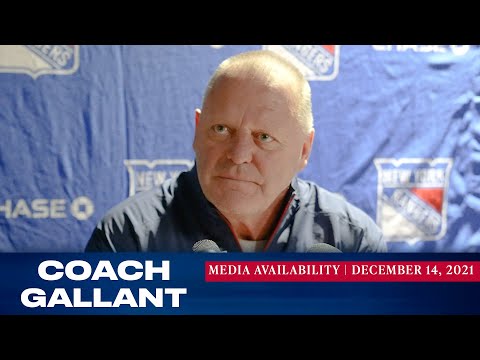 New York Rangers: Coach Gallant Pregame Media Availability | Dec. 14, 2021