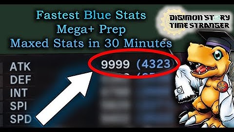 Digimon Time Stranger: Blue Stats Guide, MAXED Stats in 30 minutes