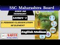 10th Class Science 1 | Chapter 2 Lecture 1 Periodic Classification of Element | Maharashtra Board