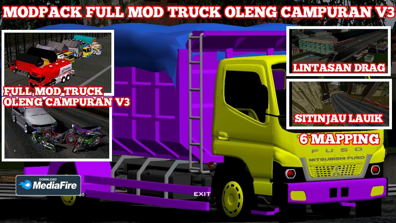 MODPACK FULL MOD TRUCK OLENG CAMPURAN V3 GTA SA ANDROID