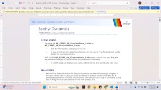 New Perspectives Excel 365 | Module 9: SAM Project A Zephyr Dynamics