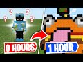 I Gave 10 Minecraft players ONE HOUR to build ANYTHING!!