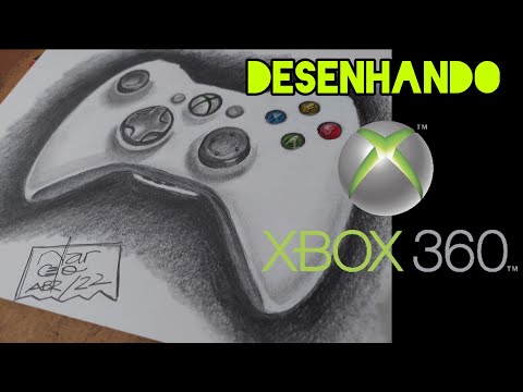 DESENHANDO XBOX 360 - DRAWING XBOX 360 