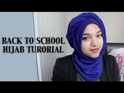 Back to School Hijab Tutorial - YouTube