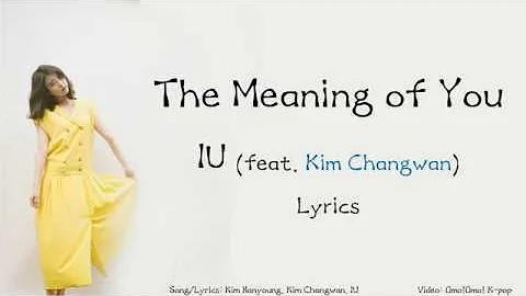IU - The Meaning of You Lyrics (Han/Rom/Eng)