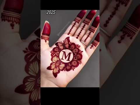 🤔 See your name first letter and try it 😍 Mehndi Designs with letters #mehndi#mehendidesign#trending