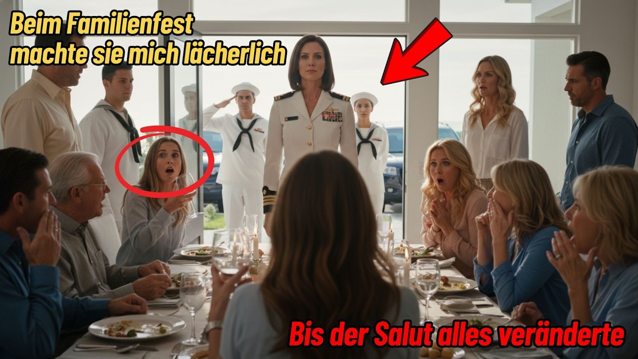 Beim Familienfest machte sie mich lächerlich – bis der Salut alles veränderte