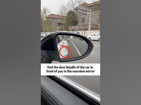 Do you know how to adjust the rearview mirror？#tutorial #tips #shorts #