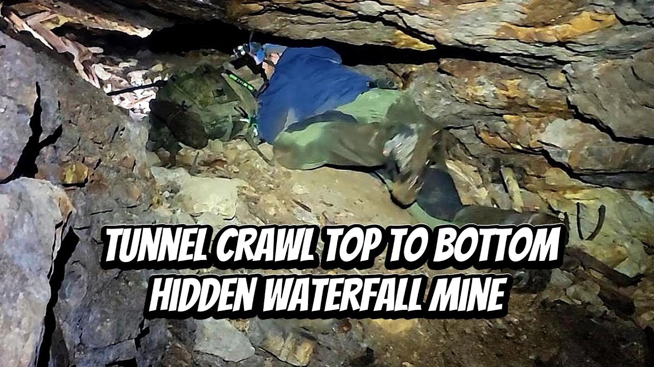 Клаустрофобный маршрут и водопад-сюрприз на исторической заброшенной сурьмяной шахте 1902 года