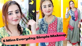 5 Mins Everyday Simple Makeup For Office, Teenagers, HouseWife, Newly Married / SWATI BHAMBRA