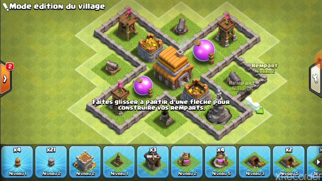 Clash of clan - Comment faire un bon village HDV 5 - YouTube