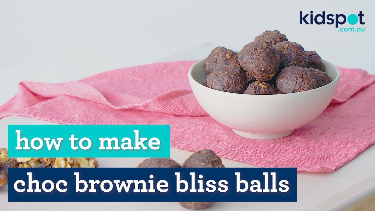 Chocolate brownie bliss balls Healthy family recipes Kidspot YouTube