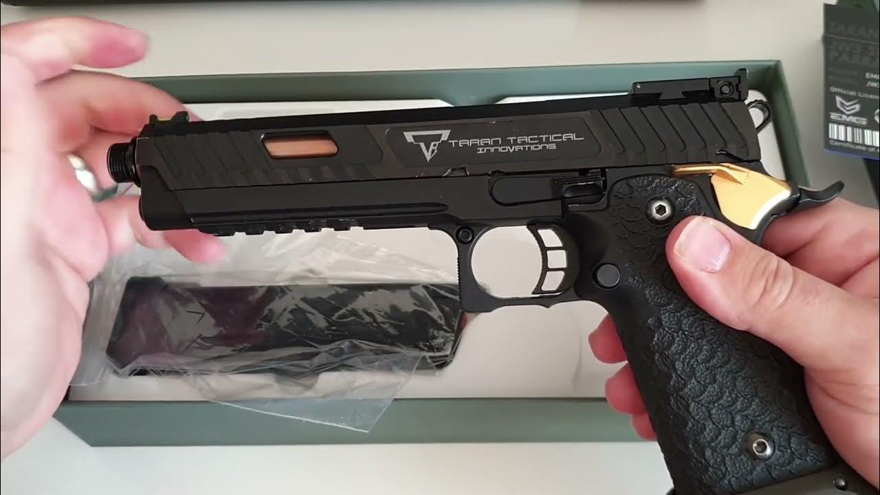 EMG Custom TTI JW2 Combat Master Slide + Ultimate GBB Frame Custom Airsoft  Gas Blowback Pistol 