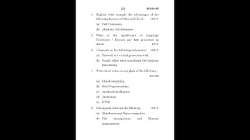 BCOS - 183   June 2024 Question Paper