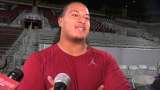 Oklahoma DT Jayden Jackson post practice (LSU Week) - 11/25/2024