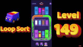 Loop Sort Level 149 Walkthrough 🚚🧩 | Truck Puzzle Game | Solutionguruji