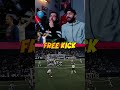 Free kick goals 🔥💀 #shorts
