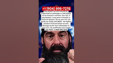 Protect your Crypto & LLC from Crash,Move to Web3 and avoid cold wallets and exchanges #xrp #crypto