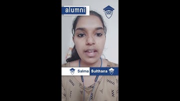 Alumni Speak Shaik Salma Sulthana Testimonial