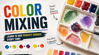 Watercolor Color Mixing 🎨 | Learn to Mix Beautiful Colors | Stunning shades 🌈