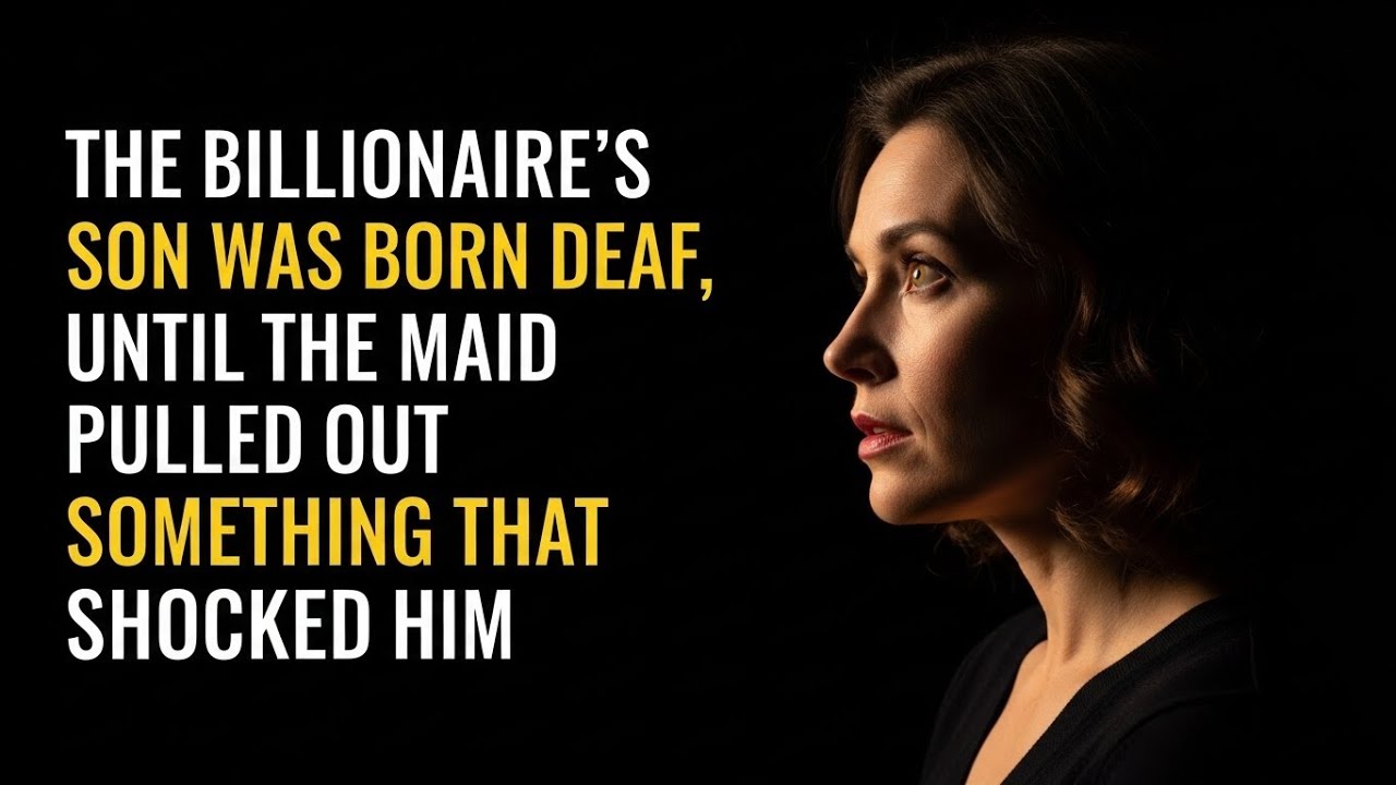 THE BILLIONAIRE,S SON WAS BRON DEAF, UNTIL THE MAID PULLED OUT SOMETHING THAT SHOCKED HIM...