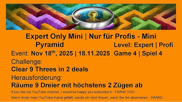 Expert Only Mini - Pyramid #4 Expert | Nov 18th, 2025