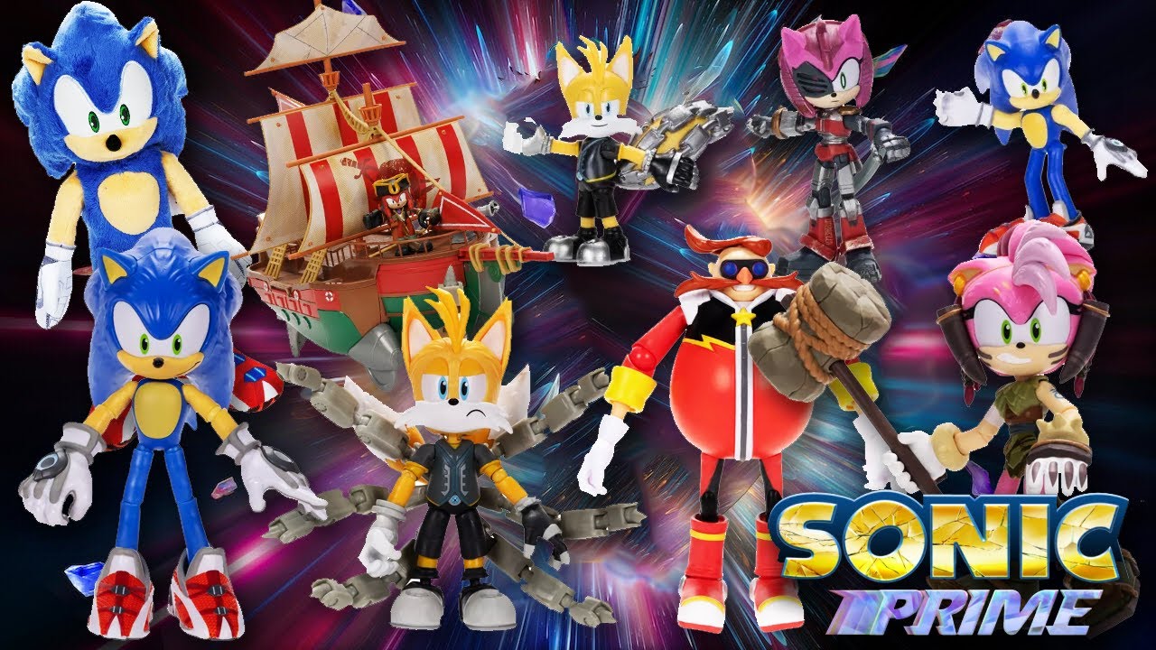 SONIC PRIME TOYS!! Sonic the Hedgehog NEW 2023 Figures, Pirate Ship Playset  Jakks Netflix 