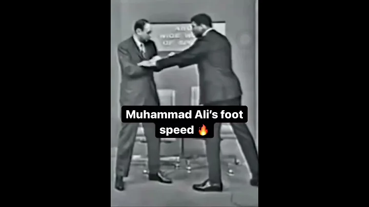 Respect  🫡  Mohammad Ali’s foot speed 🤼