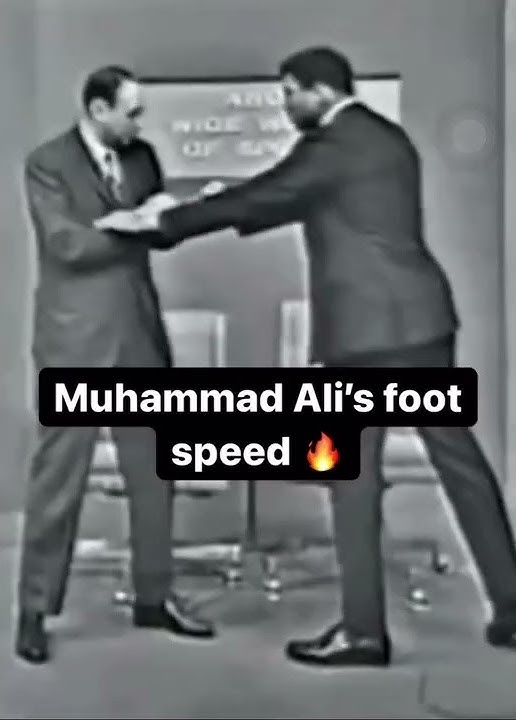 Respect  🫡  Mohammad Ali’s foot speed 🤼