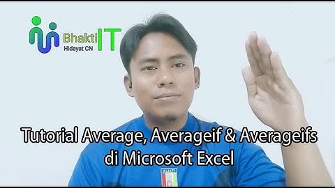 Tutorial Excel Pemula - Average, Averageif dan Averageifs