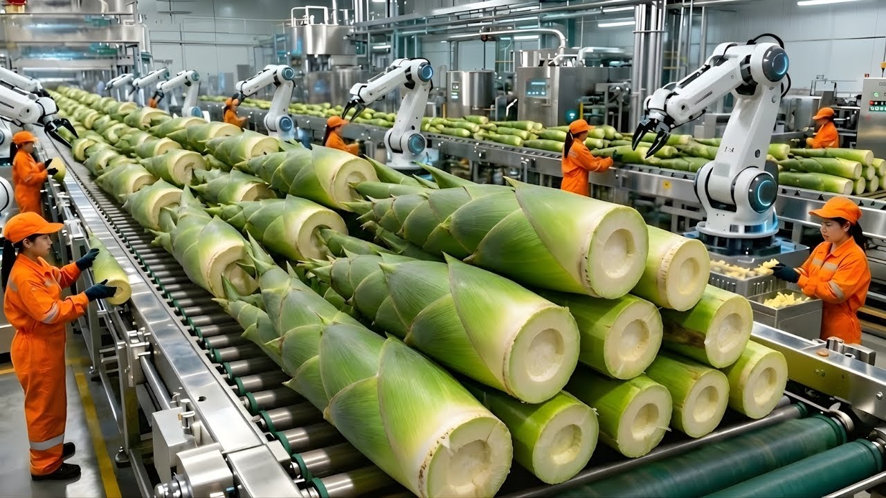 Inside the Largest High-Tech Bamboo Shoot Processing Factory You’ve Ever Seen (Full Process)