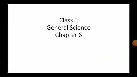 Class 5 General Science Chapter 6