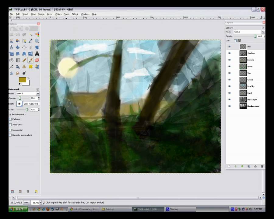 Digital Painting with Free Software - YouTube