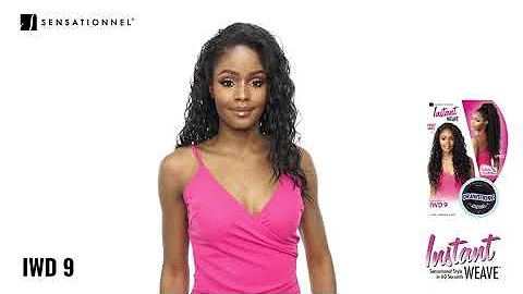 Sensationnel Instant Weave Drawstring  IWD9- Hairpieces 360° view