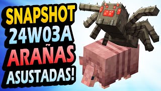 ✅ Arañas ASUSTADAS, Bye SpawnChunks  Snapshot 24W03A Minecraft 1.21