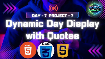 I Built A Dynamic Day & Motivational Quote System
