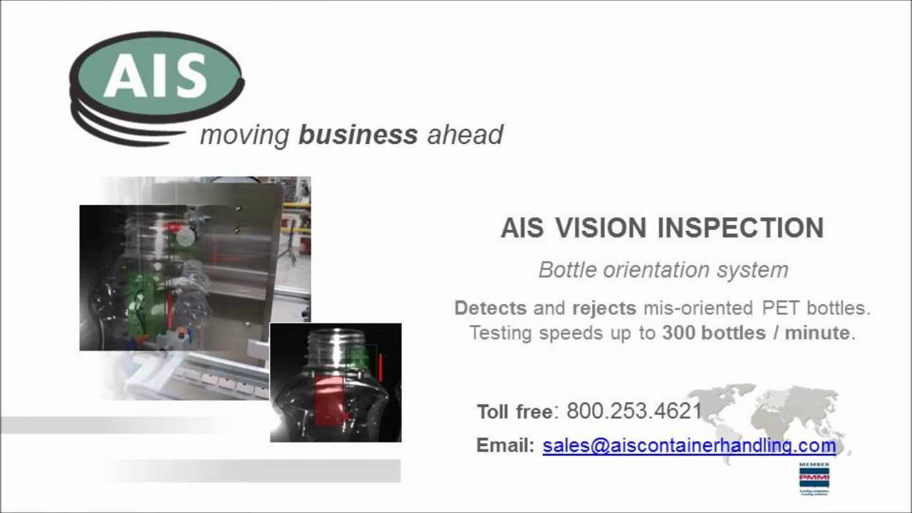 AIS Container Handling / Vision inspection for bottle orientation