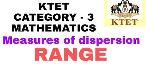 RANGE | KTET CATEGORY 3 MATHEMATICS SYLLABUS BASED CLASS | KTET CATEGORY3 MATHEMATICS |STATISTICS