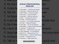 Speak Professional English 👔🔥 | Upgrade Your English #Shorts