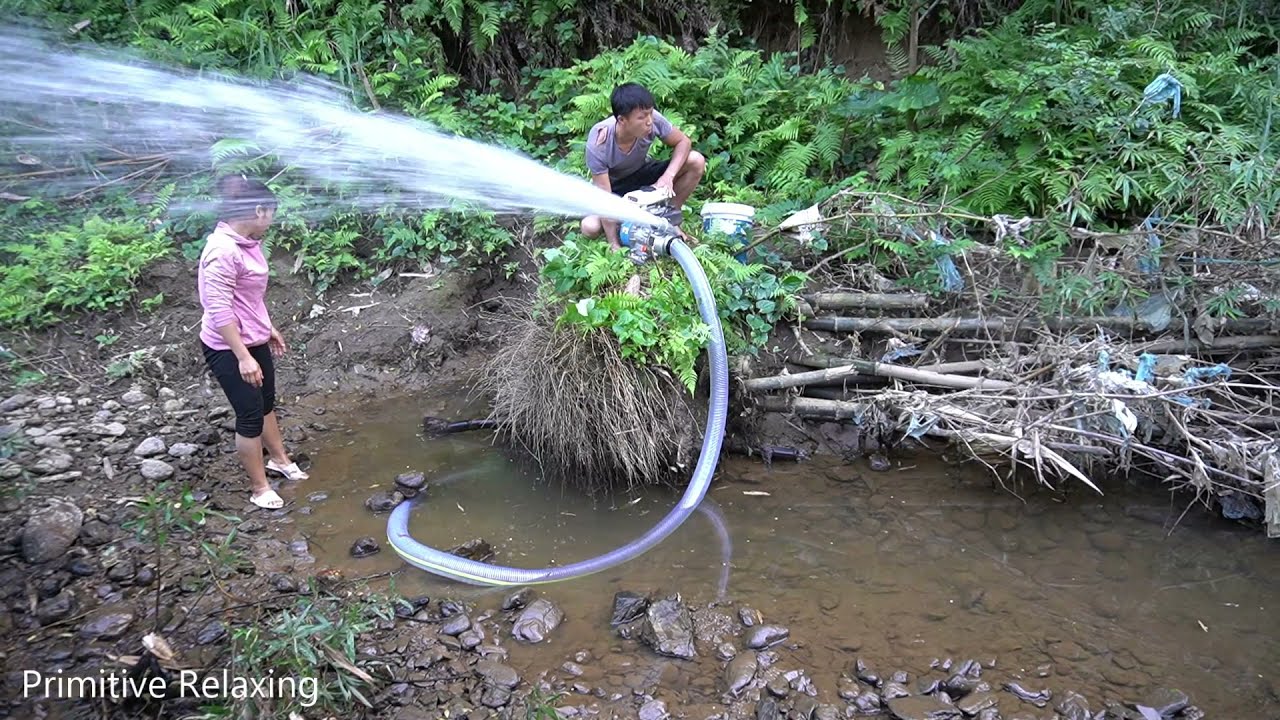 Wild Fishing, Pump Exciting, How To Catch Many Fish By A Large Pump ...