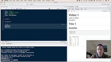 DASS: Using Markdown in RStudio