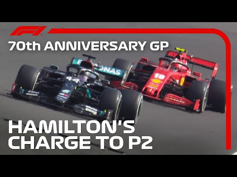 Lewis Hamilton's Charge to P2 | 70th Anniversary Grand Prix