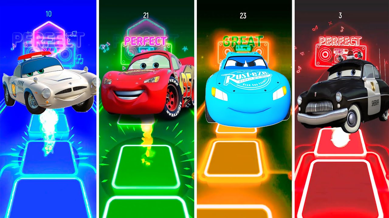 Epik Tiles Hop - Crazy McQueen Monster Tiles Hop Challenge!