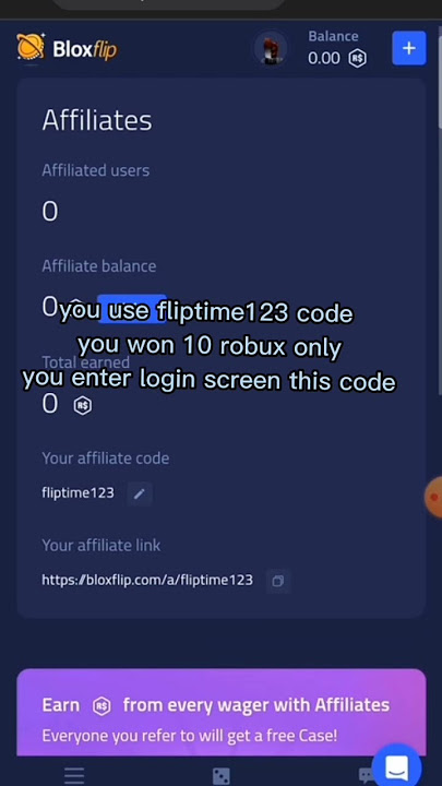How to Use Bloxflip Affiliate Code?